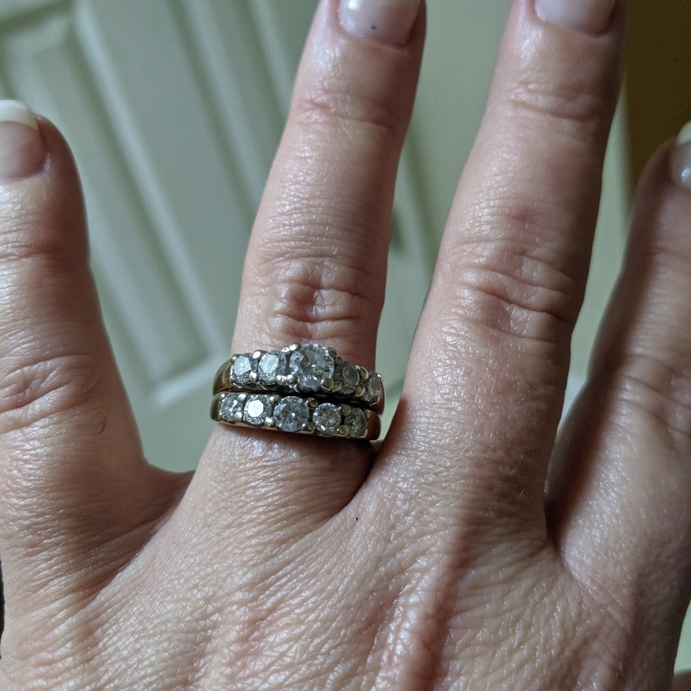 Diamond wedding set